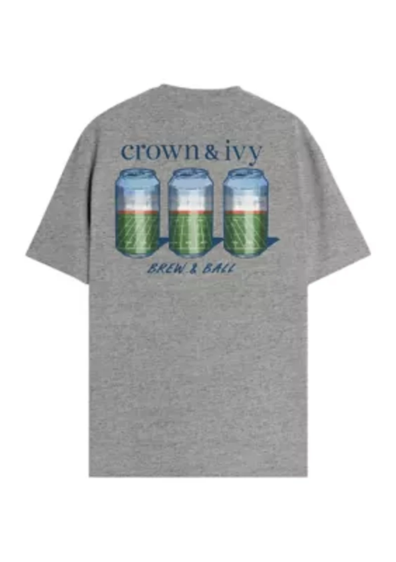 Football Cans Graphic T-Shirt