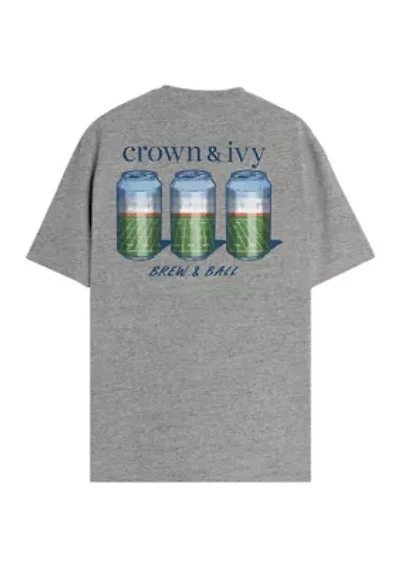 Football Cans Graphic T-Shirt