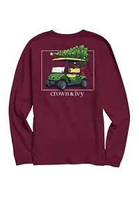 Golf Cart Tree Graphic T-Shirt