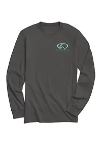 Long Sleeve Snowboarding Graphic T-Shirt