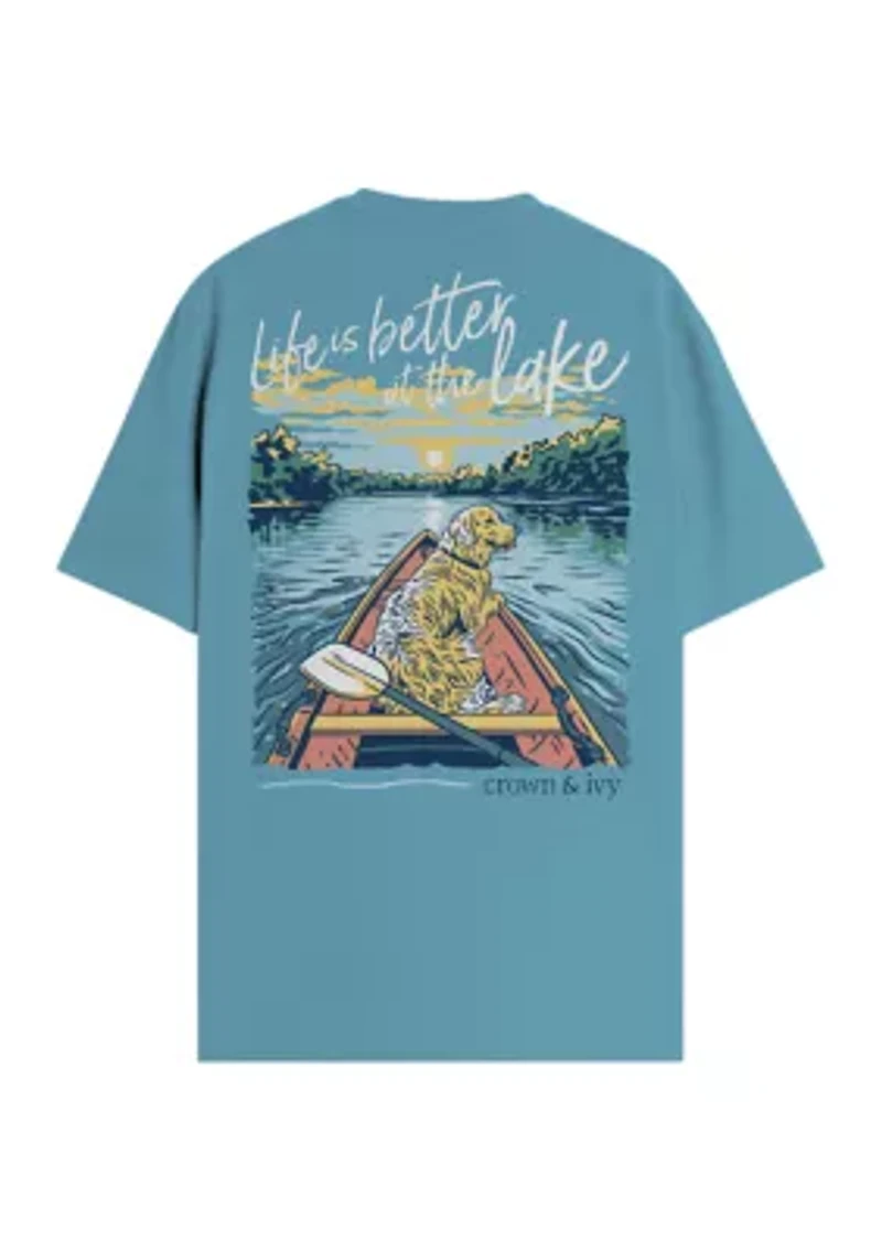 Men's Life Better at Lake Graphic T-Shirt