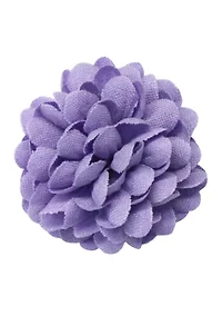 Chambray Flower Lapel Pin