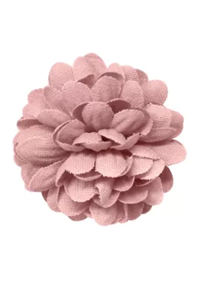 Chambray Flower Lapel Pin