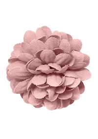 Chambray Flower Lapel Pin