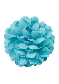Chambray Flower Lapel Pin