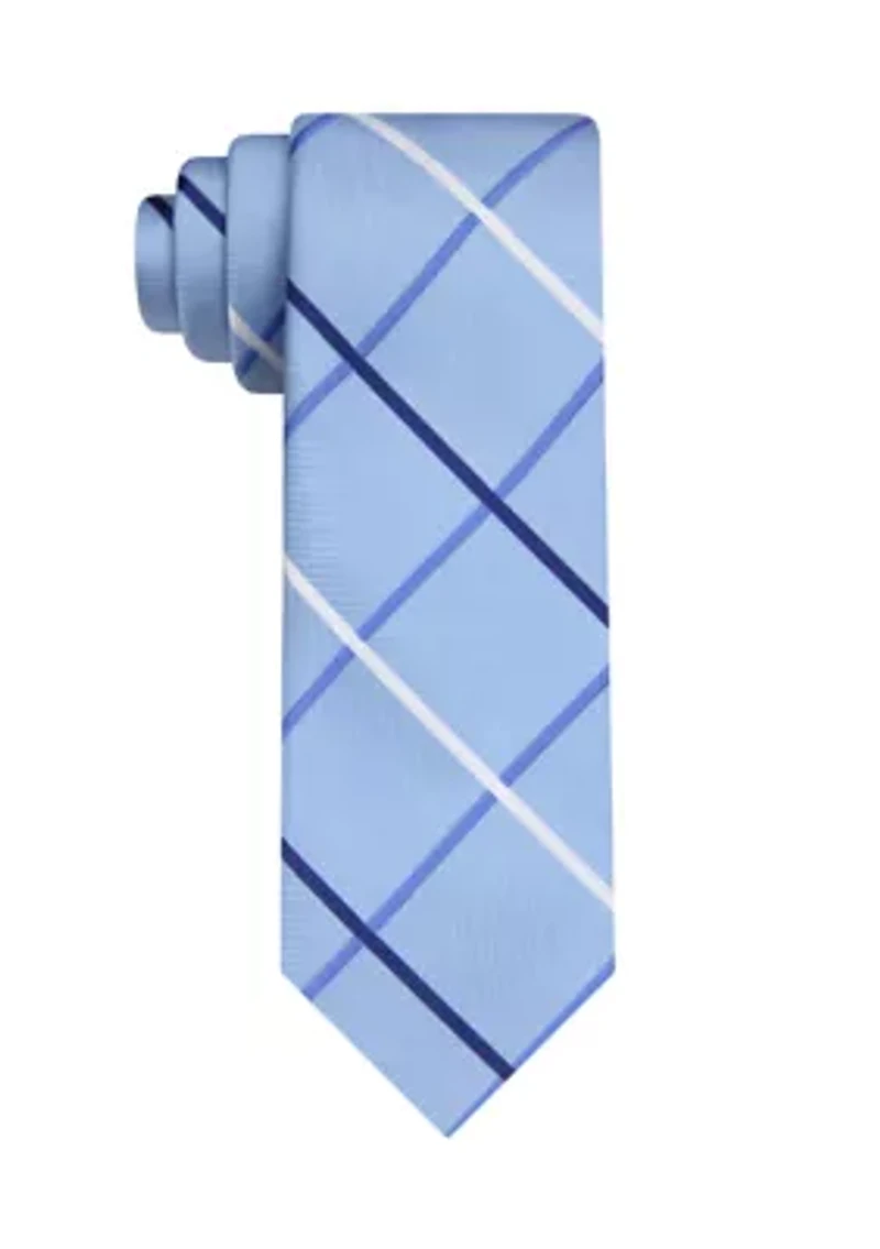 Large Plaid Tie