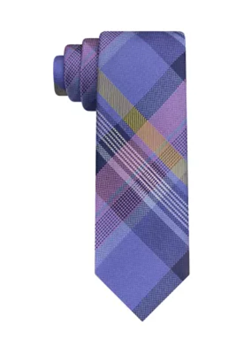 Multi Plaid Tie