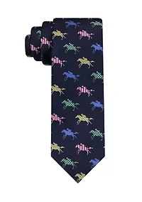 Derby Pattern Jockey Tie