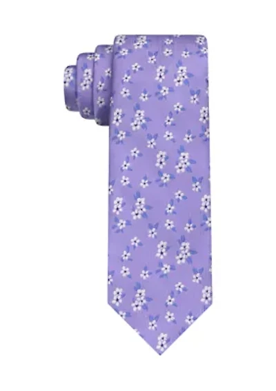 Small Floral Print Tie
