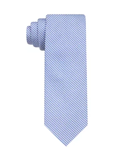 Big & Tall Seersucker Striped Tie