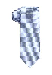 Big & Tall Seersucker Striped Tie
