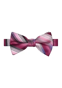 Striped Pre-Tied Bow Tie