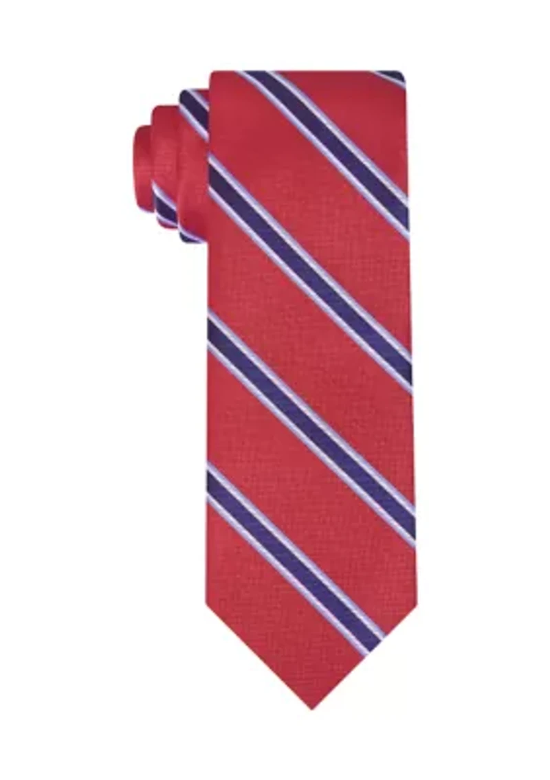 Textured Bar Stripe Tie
