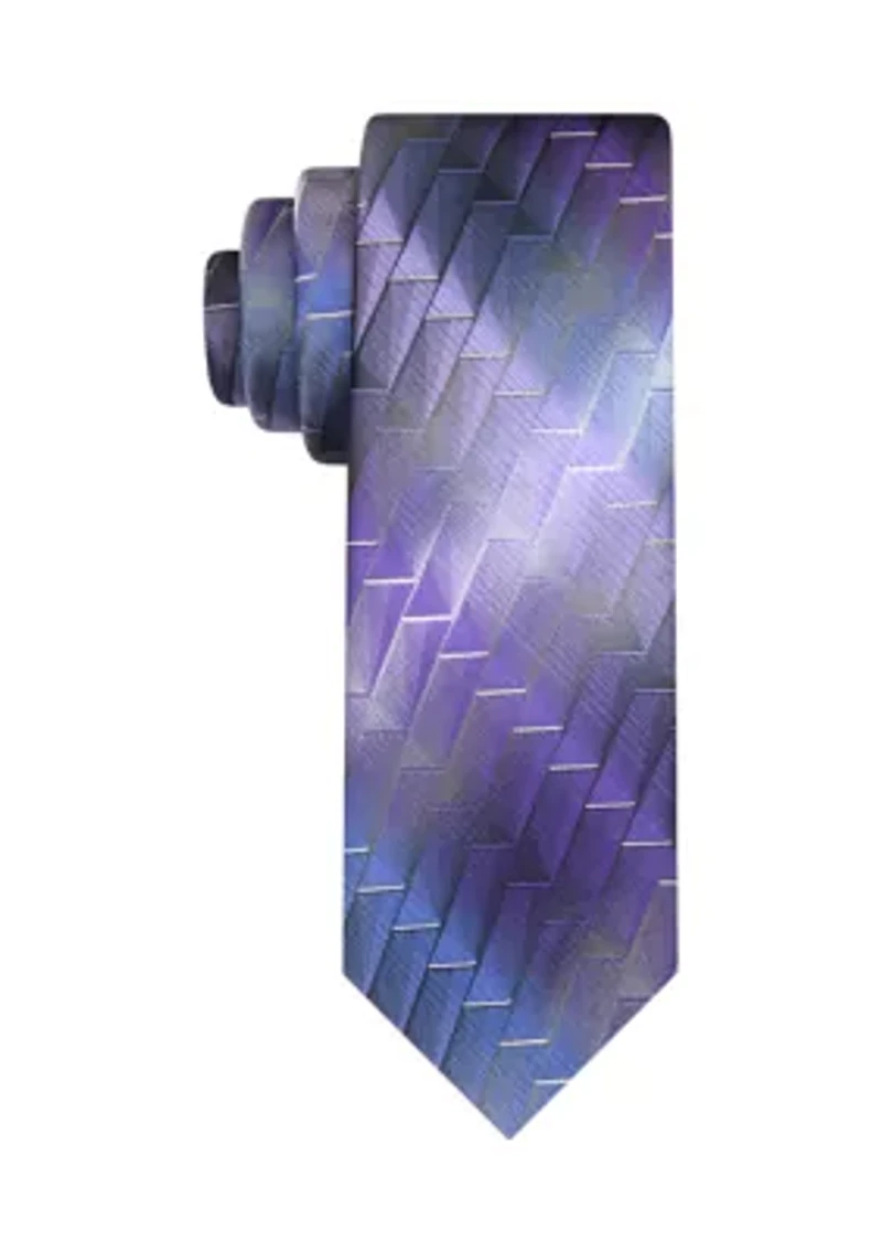 Rectangle Shaded Geometric Tie