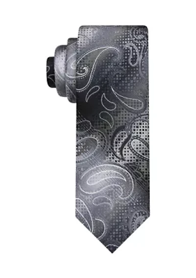 Shaded Textured Paisley Tie