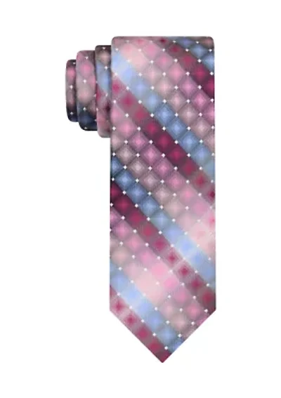 White Dot Geometric Tie