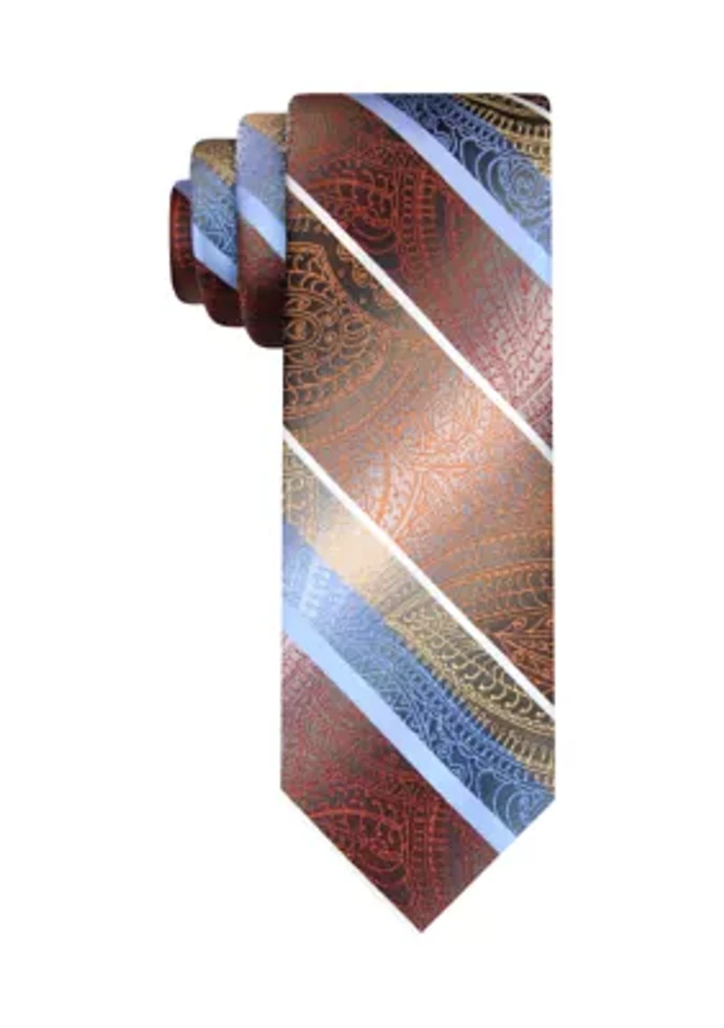 Striped Paisley Tie