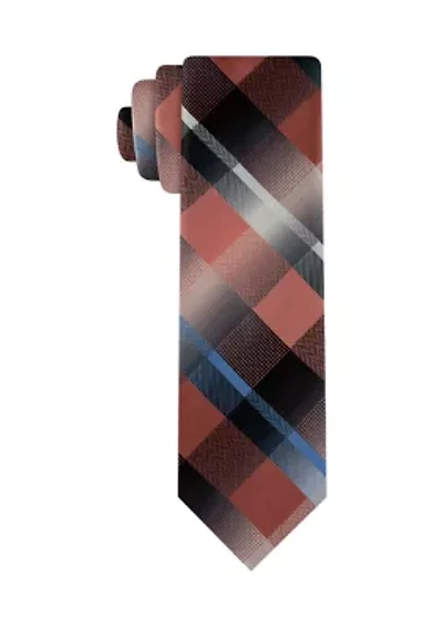 Textured Plaid Tie