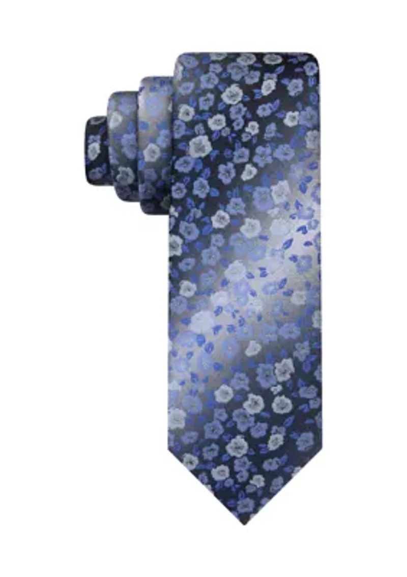Small Shaded Floral Tie