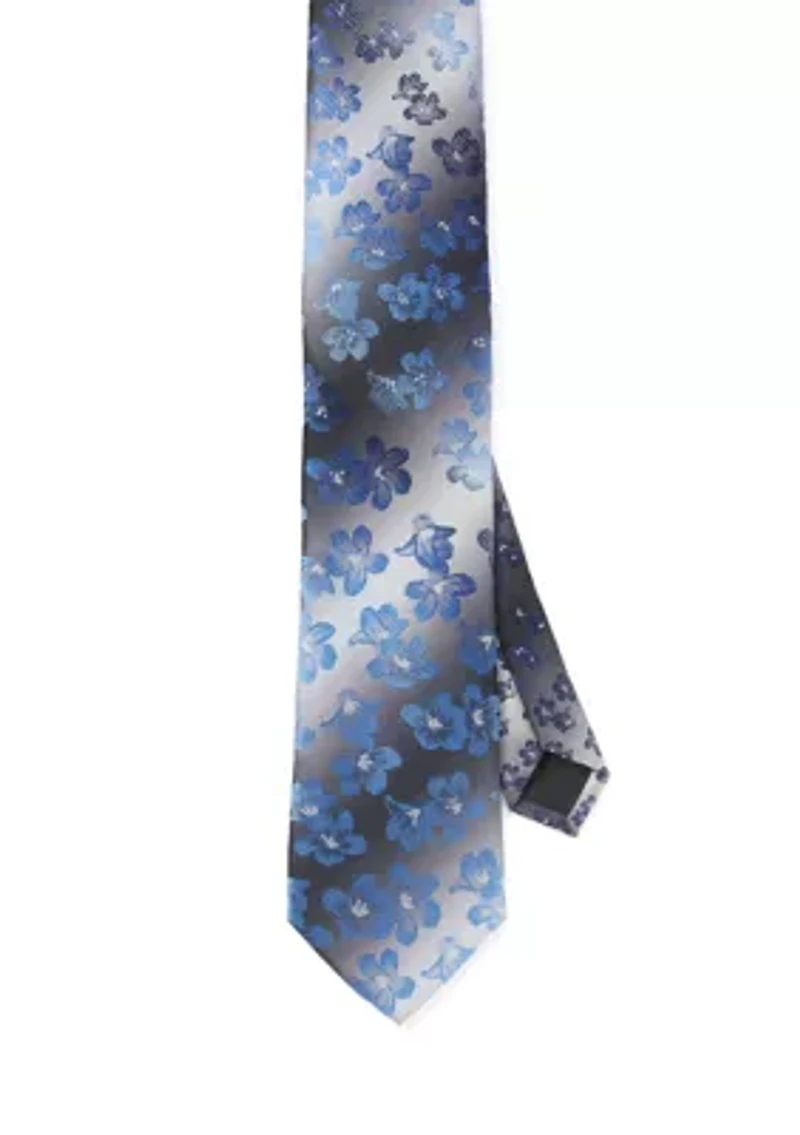 Big & Tall Shaded Floral Tie