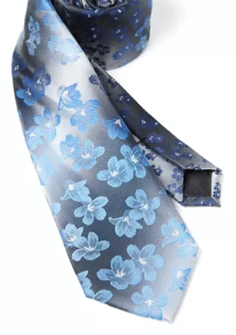 Big & Tall Shaded Floral Tie