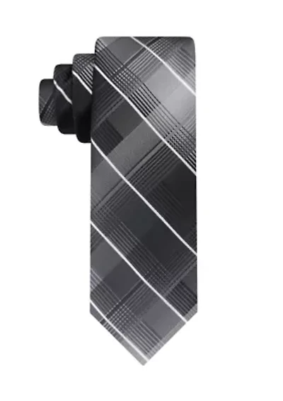Multi Plaid Microfiber Necktie