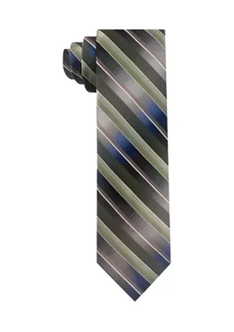 Shaded Satin Stripe Tie