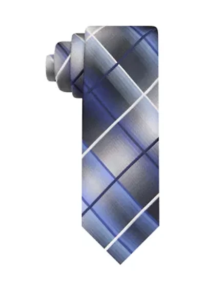 Satin Grid Tie