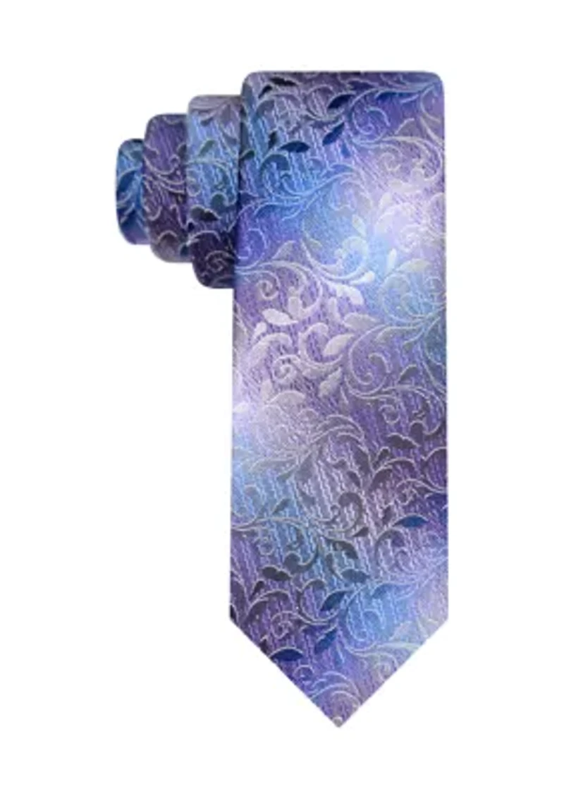 Big & Tall Vine Print Tie