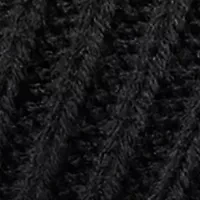 Knit Rolled Cuff Beanie with Rubber Logo