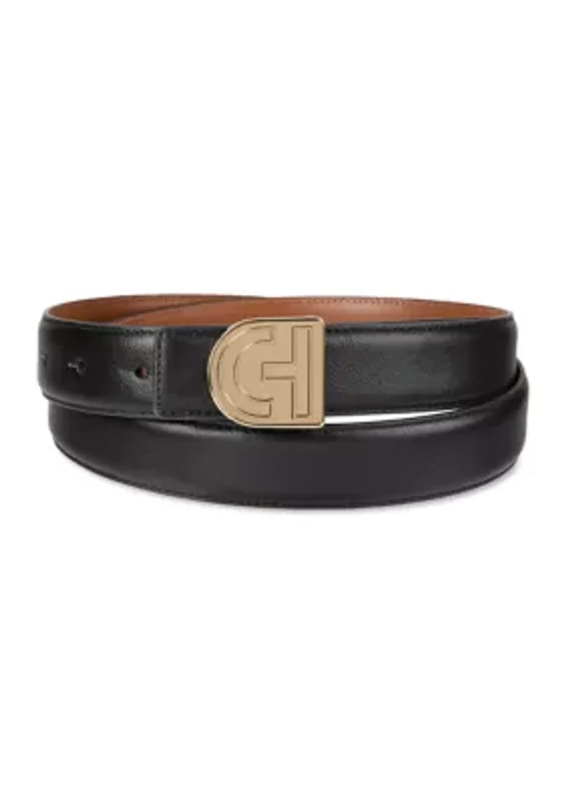Reversible Belt Strap with Two Interchangebale Buckles Gift Set
