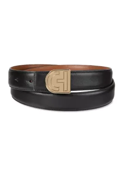 Reversible Belt Strap with Two Interchangebale Buckles Gift Set