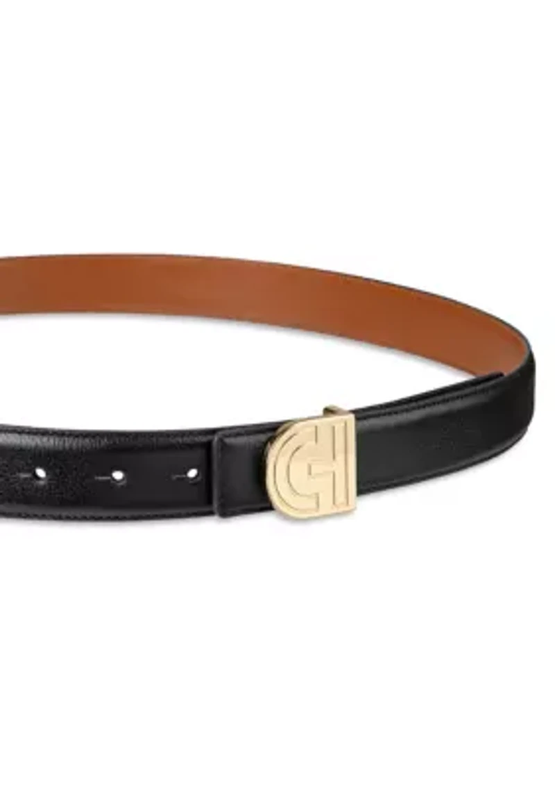 Reversible Belt Strap with Two Interchangebale Buckles Gift Set