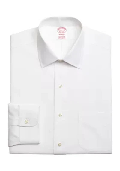 Men's Stretch Supima Cotton Non-Iron Pinpoint Oxford Ainsley Collar Dress Shirt