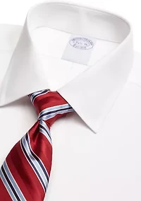 Men's Stretch Supima Cotton Non-Iron Pinpoint Oxford Ainsley Collar Dress Shirt