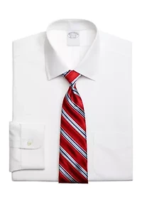 Men's Stretch Supima Cotton Non-Iron Pinpoint Oxford Ainsley Collar Dress Shirt