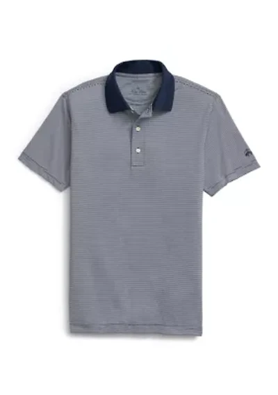Men's Performance Series Micro Stripe Jersey Polo Shirt