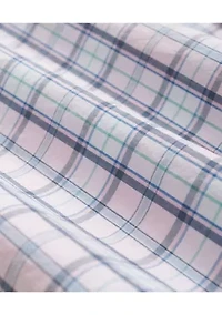 Men's Short Sleeve Plaid Button Down Shirt