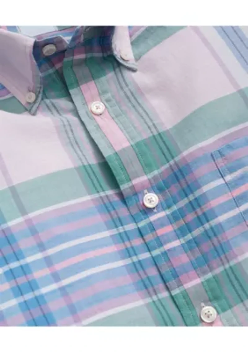 Men's Long Sleeve Plaid Button Down Shirt