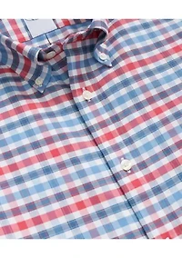Men's Check Print Button Down Shirt