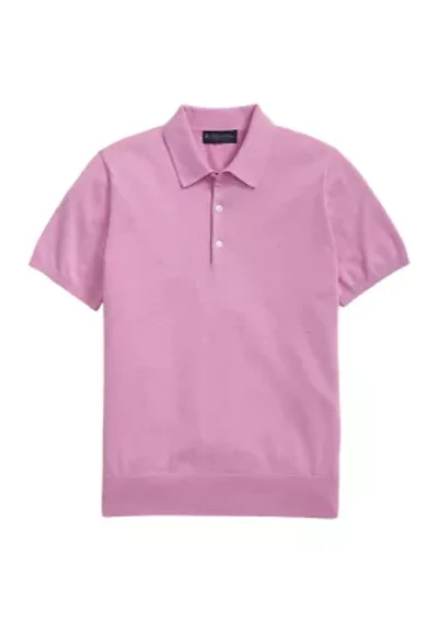 Men's Supima Cotton Short Sleeve Polo Sweater
