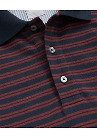 Men's Golden Fleece Stretch Supima Cotton Striped Polo Shirt