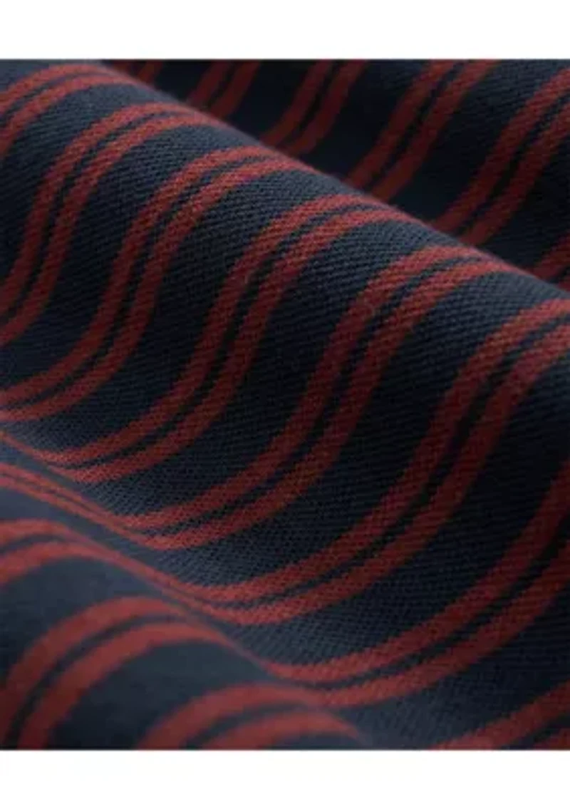 Men's Golden Fleece Stretch Supima Cotton Striped Polo Shirt