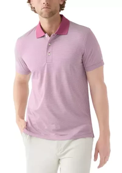 Performance Series Micro Stripe Jersey Polo Shirt
