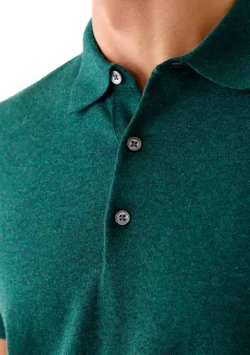 Men's Supima Cotton Short-Sleeve Polo Sweater