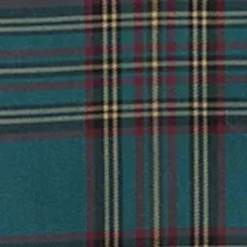 Men's Plaid Twill Polo Button Down Shirt