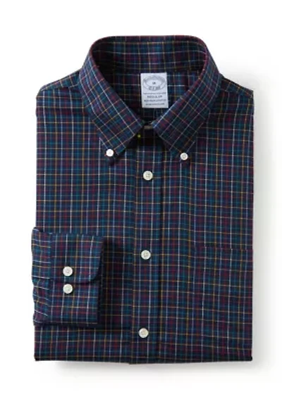 Men's Stretch Supima Cotton Non-Iron Twill Polo Button Down Sport Shirt