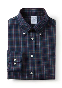 Men's Stretch Supima Cotton Non-Iron Twill Polo Button Down Sport Shirt