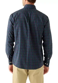 Men's Stretch Supima Cotton Non-Iron Twill Polo Button Down Sport Shirt