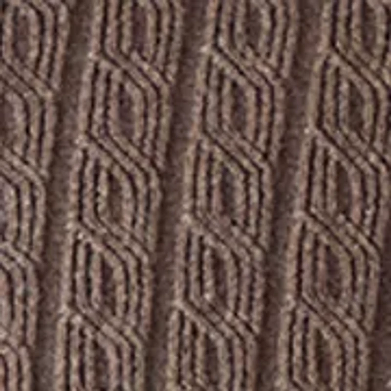 Cotton Mini-Cable Polo Cardigan